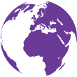 IIC World Globe purple spinner